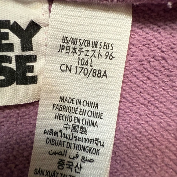 Disney | Mickey Mouse Genuine Mousewear Pullover Hoodie Plum Size Small - Picture 8 of 13